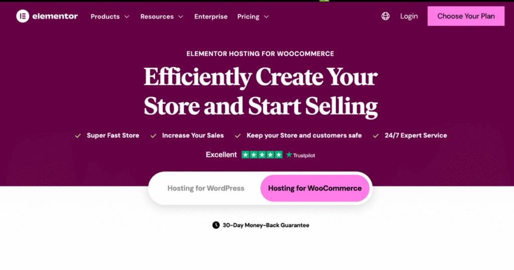 Elementor WooCommerce Builder with drag-and-drop tools, live preview, and customizable product, cart, and account pages for creating flexible, mobile-friendly online stores.