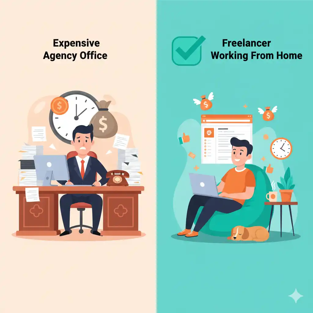 Fiverr Elementor Expert vs Agency Cost and Speed Comparison 2025