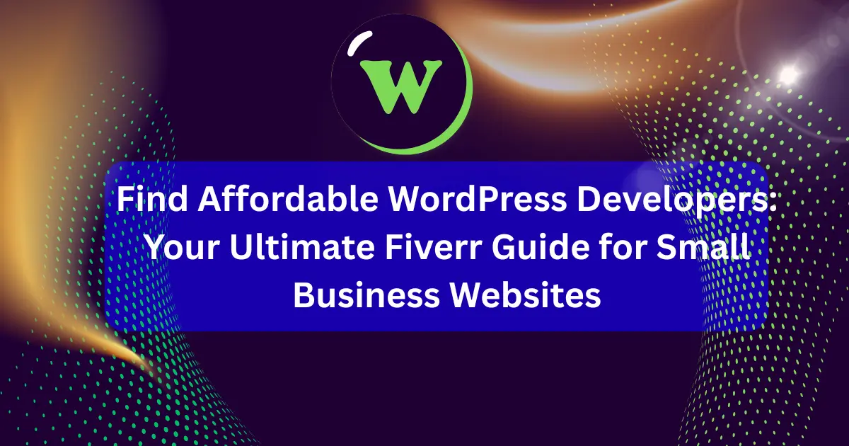 A small business owner finds an affordable WordPress developer on Fiverr for her website project.