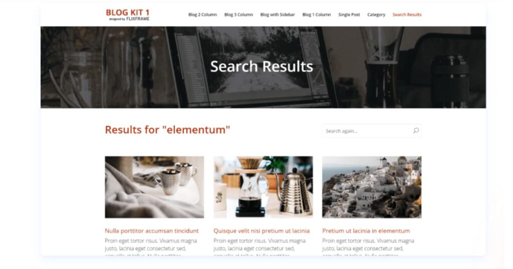 Divi Blog Kit layout pack showing blog page, category archives, and single post templates in Divi