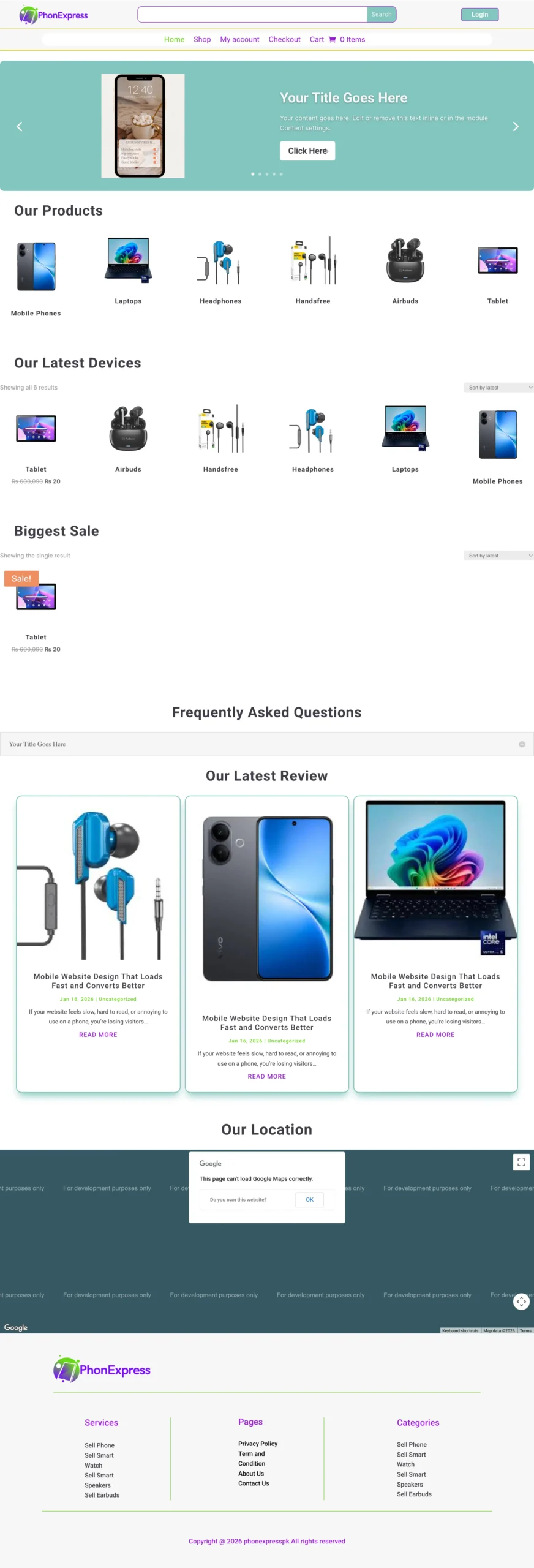 PhoneExpress screenshot